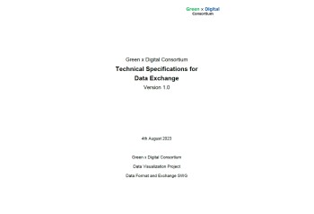 Green x Digital Consortium Technical Specifications for Data Exchange Version 1.0