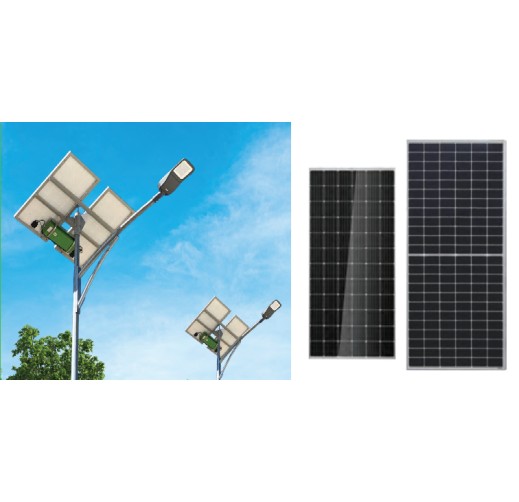 太陽光発電と蓄電池併用のLED照明システム